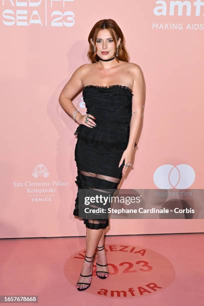 Bella Thorne attends the amfAR Gala Venezia 2023 during the 80th Venice International Film Festival on September 03, 2023 in Venice, Italy.