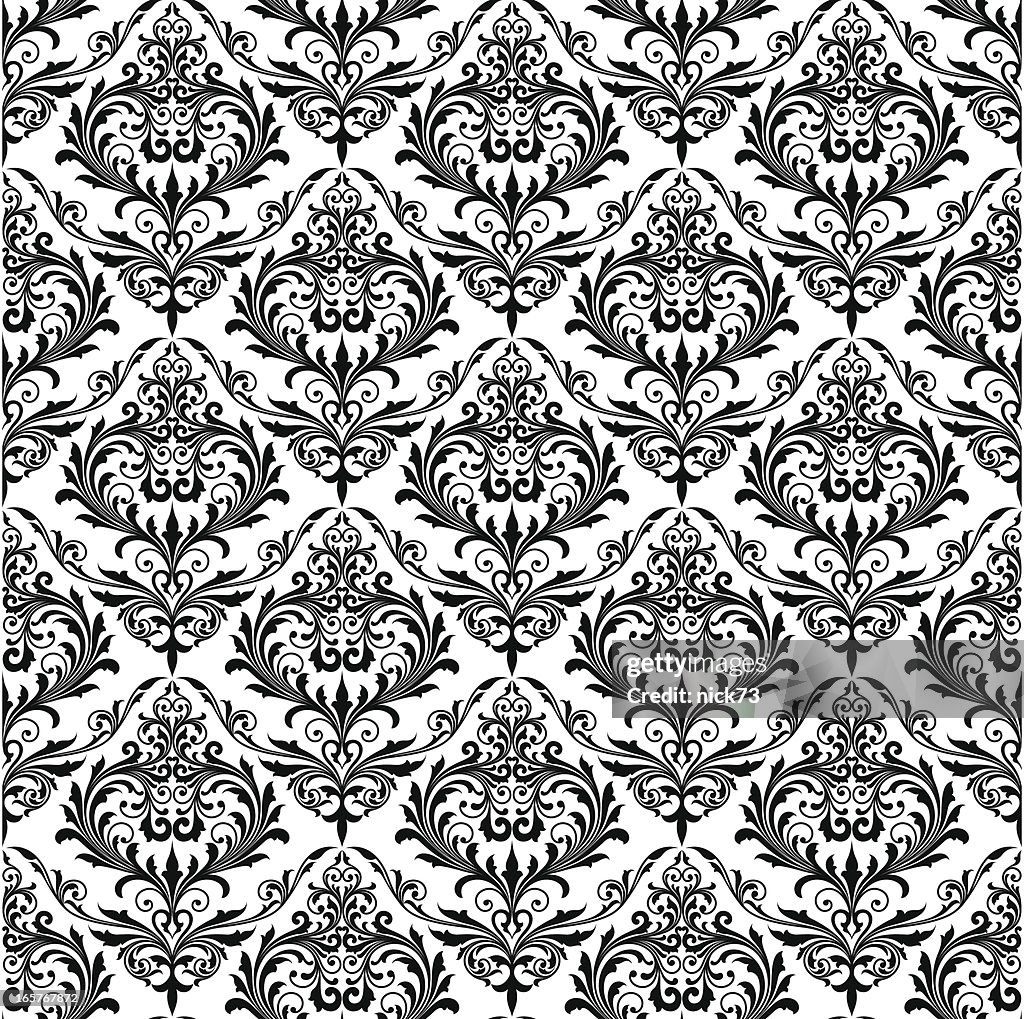 Background of black seamless patterns