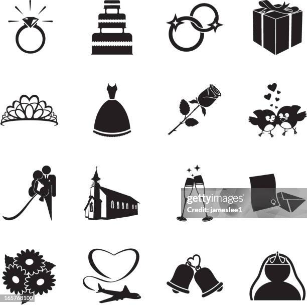 ilustrações, clipart, desenhos animados e ícones de ícones de casamento - periquito australiano