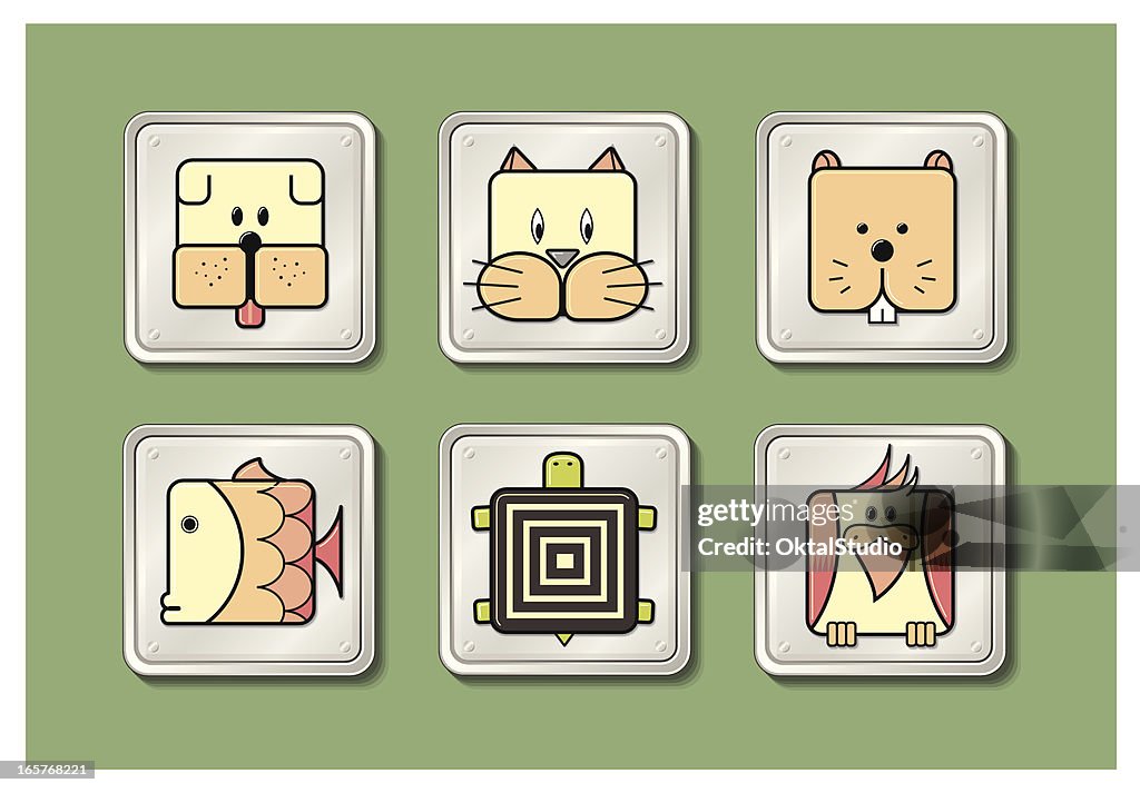 Pet Buttons
