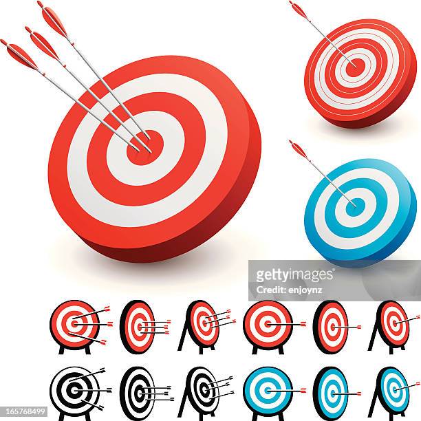 success - arrows target stock illustrations