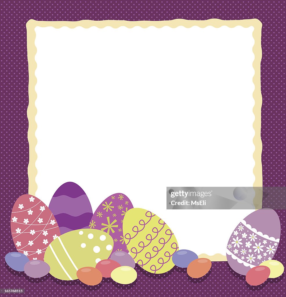 Christmas Rabbit Border Vector Easter Bunny Border