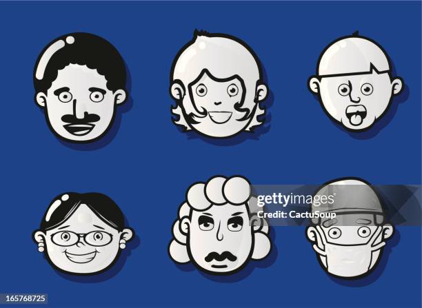 human - older man studio stock illustrations