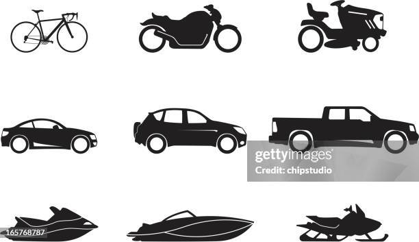 illustrations, cliparts, dessins animés et icônes de de transport - vue latérale