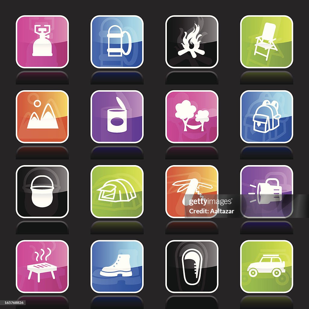 Ubergloss Icons - Camping