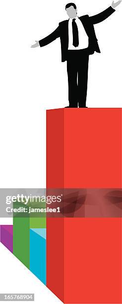 business success - pinnacle stock illustrations
