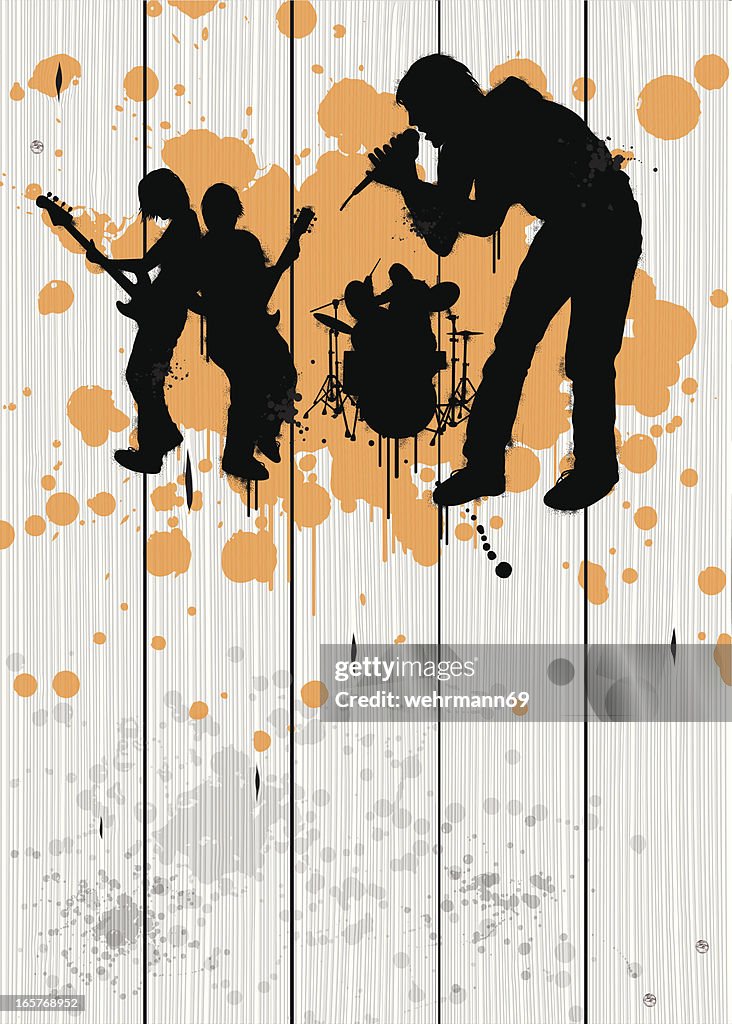 Band on timber fence