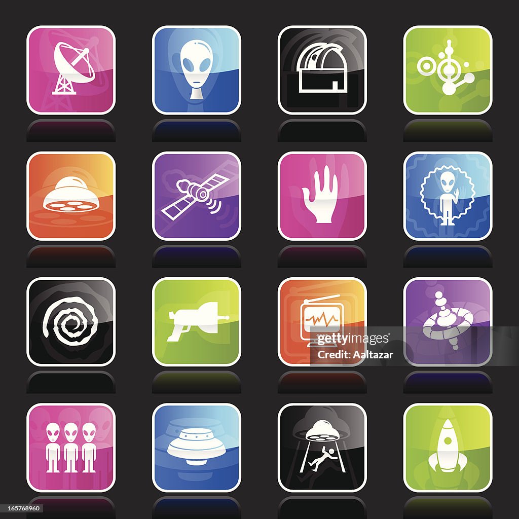 Ubergloss Icons - Alien Contact