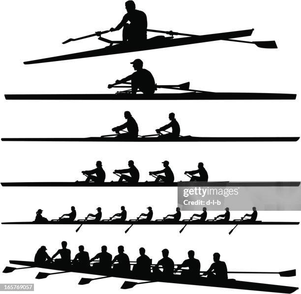 mens crew - oar stock illustrations