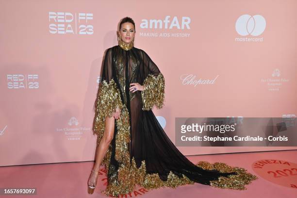 Kate Beckinsale attends the amfAR Gala Venezia 2023 during the 80th Venice International Film Festival on September 03, 2023 in Venice, Italy.