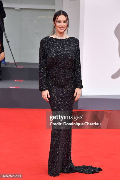 Adriana Lima attends a red carpet for the movie "The Killer" at the 80th Venice International Film Festival on September 03, 2023 in Venice, Italy.