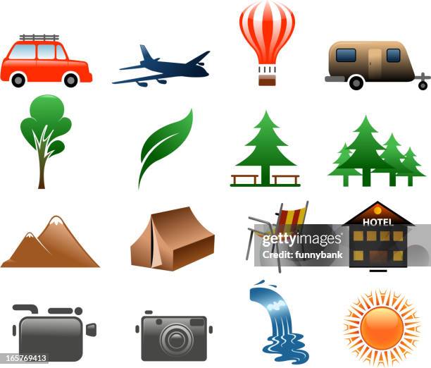 urlaub symbole - elektro fahrrad stock-grafiken, -clipart, -cartoons und -symbole