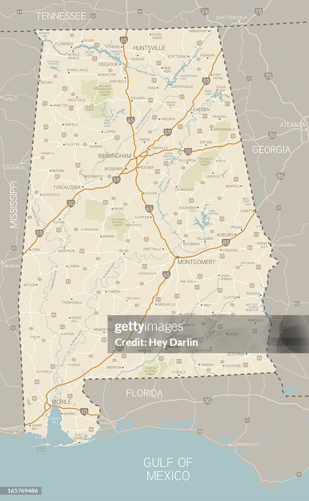 Alabama Map