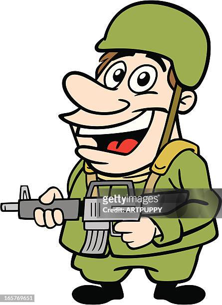 Cartoon Soldier High-Res Vector Graphic - Getty Images