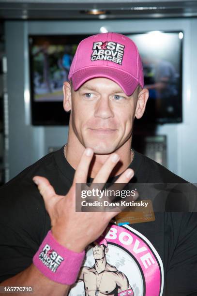 John Cena rings the NYSE Closing Bell at New York Stock Exchange on April 5, 2013 in New York City.