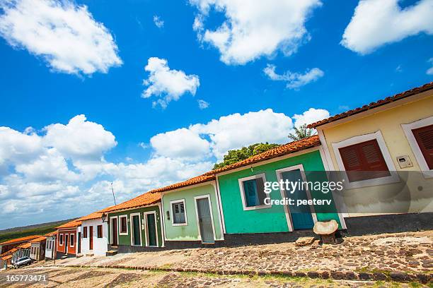 colorful buildings. - maranhao state stock pictures, royalty-free photos & images