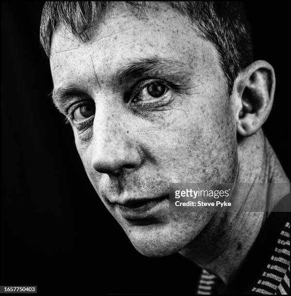 Blur drummer Dave Rowntree photographed in London 1995