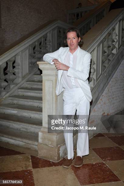 Wes Anderson attends Miu Miu Women's Tales Dinner during the 80th Venice International Film Festival at Fondazione Prada on September 03, 2023 in...