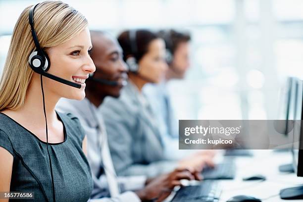 Call Center Computer Use 720 Call Center Headset Keyboard Stock Photos, High-Res Pictures, and ...