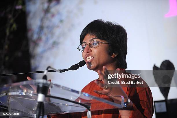 Co-Founder of Prajwala Sunitha Krishnan attends 2013 DVF Awards at United Nations on April 5, 2013 in New York City.