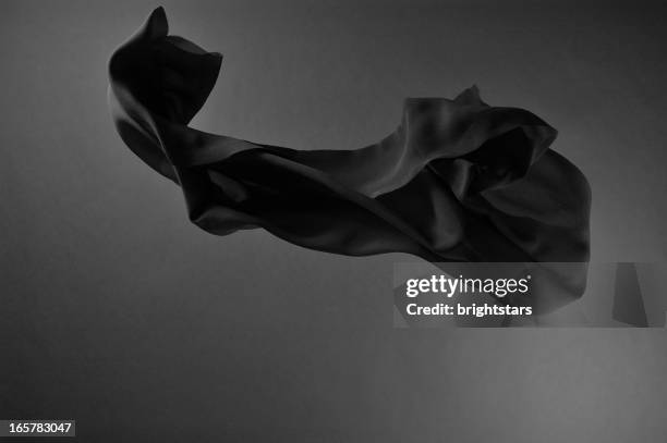 flying black silk - draped silk stock pictures, royalty-free photos & images