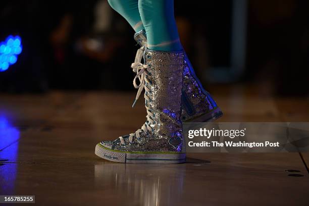 Kamari Mashae Hill performs a dance routine for the judges observing the 3rd Annual Glynn Jackson's Show Biz Kidz at The Silver Spring Civic Building...