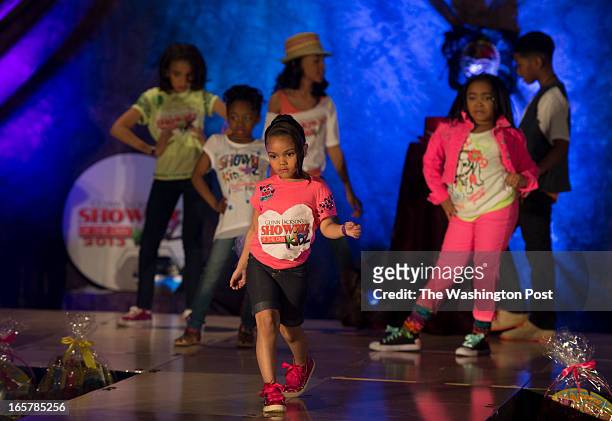Over a dozen children showcase their talents in the 3rd Annual Glynn Jackson's Show Biz Kidz at The Silver Spring Civic Building in Silver Spring,...