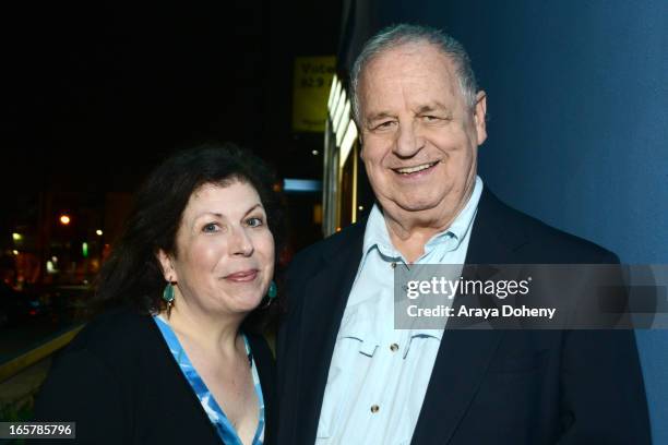 Winnie Holzman and Paul Dooley attend the opening night of "Assisted Living" at The Odyssey Theatre on April 5, 2013 in Los Angeles, California.