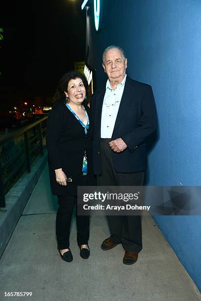 Winnie Holzman and Paul Dooley attend the opening night of "Assisted Living" at The Odyssey Theatre on April 5, 2013 in Los Angeles, California.