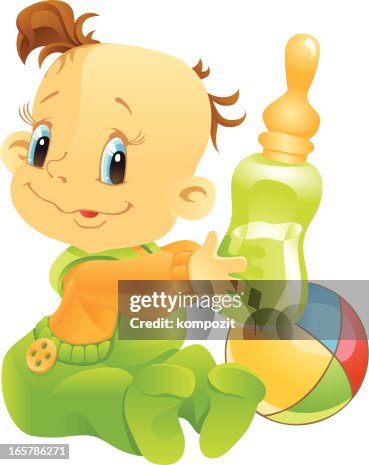 Babe with a pacifier Babe with a pacifier