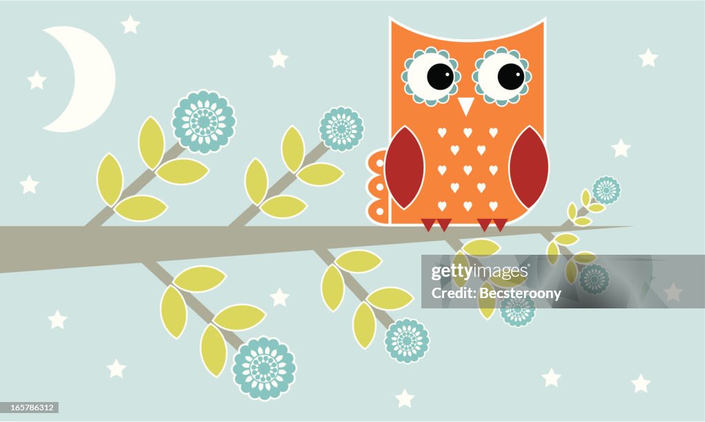 Retro owl