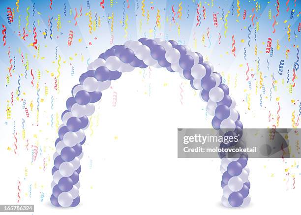 balloon arch - arches stock-grafiken, -clipart, -cartoons und -symbole