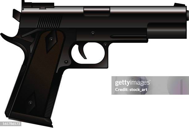 gun - bullet stock illustrations