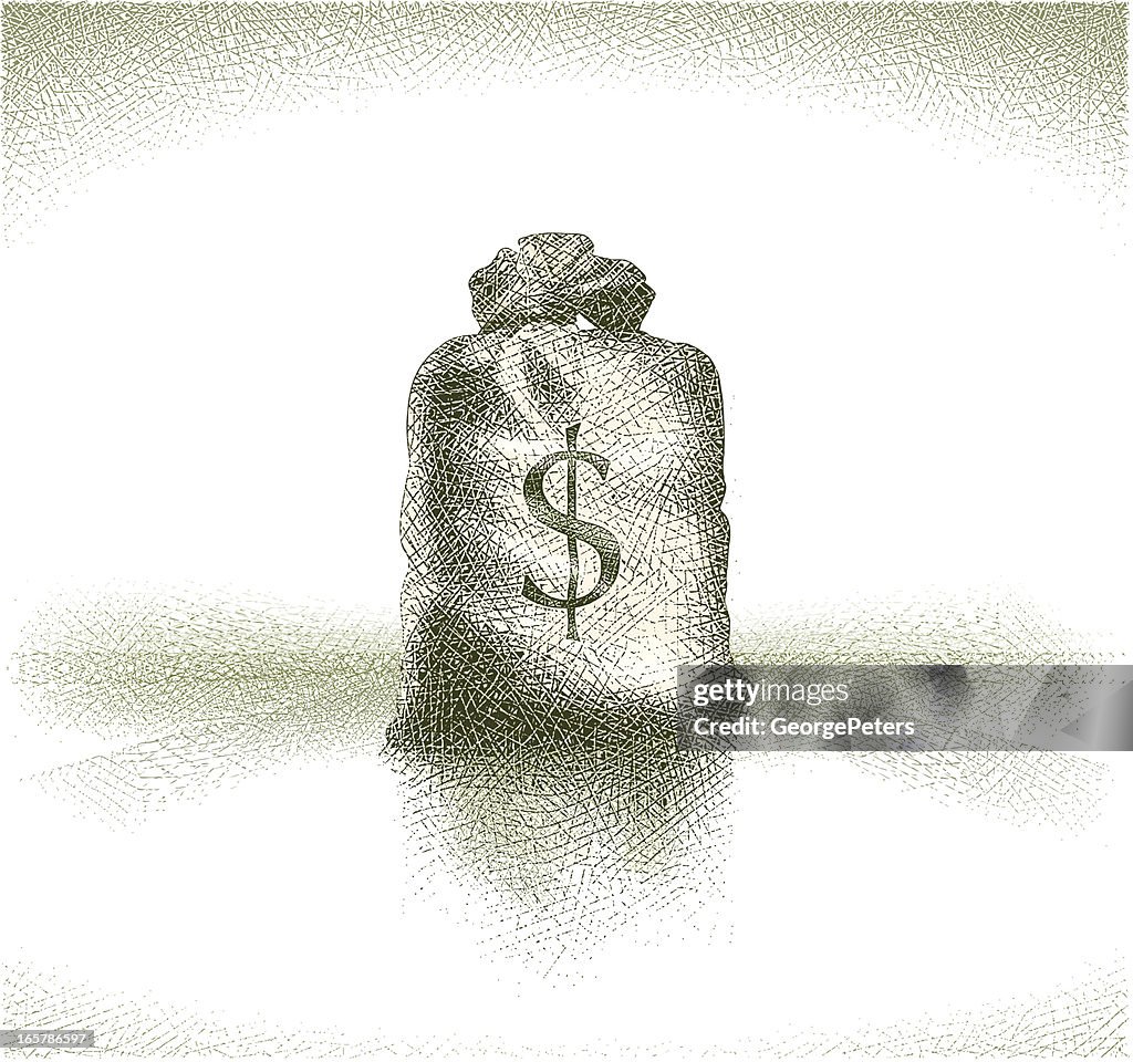 Money Bag Etching
