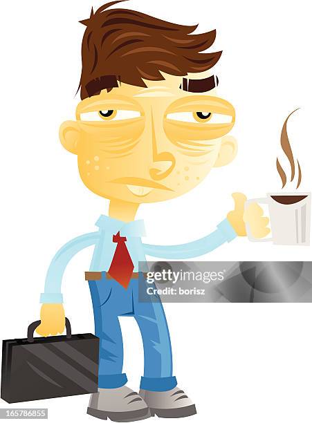 mondays - hungover stock illustrations