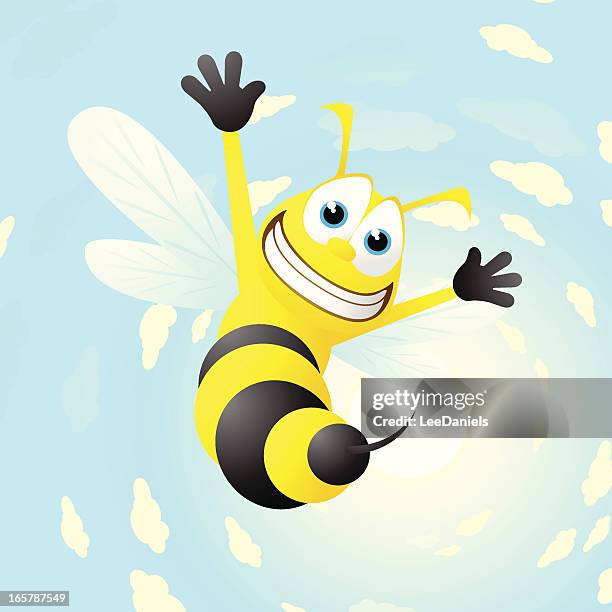 byyee on a sunny background - smiley face background stock illustrations