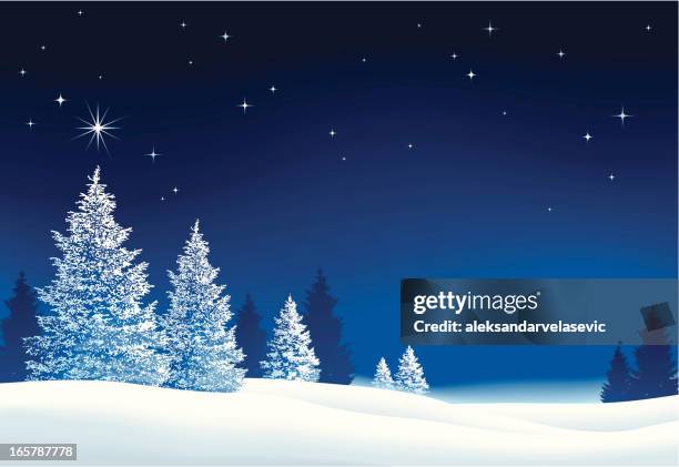 christmas background - snow stock illustrations