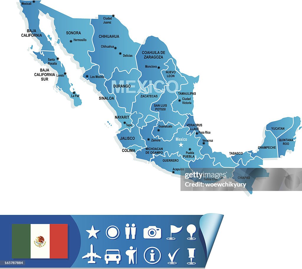 Mexico Map High-Res Vector Graphic - Getty Images