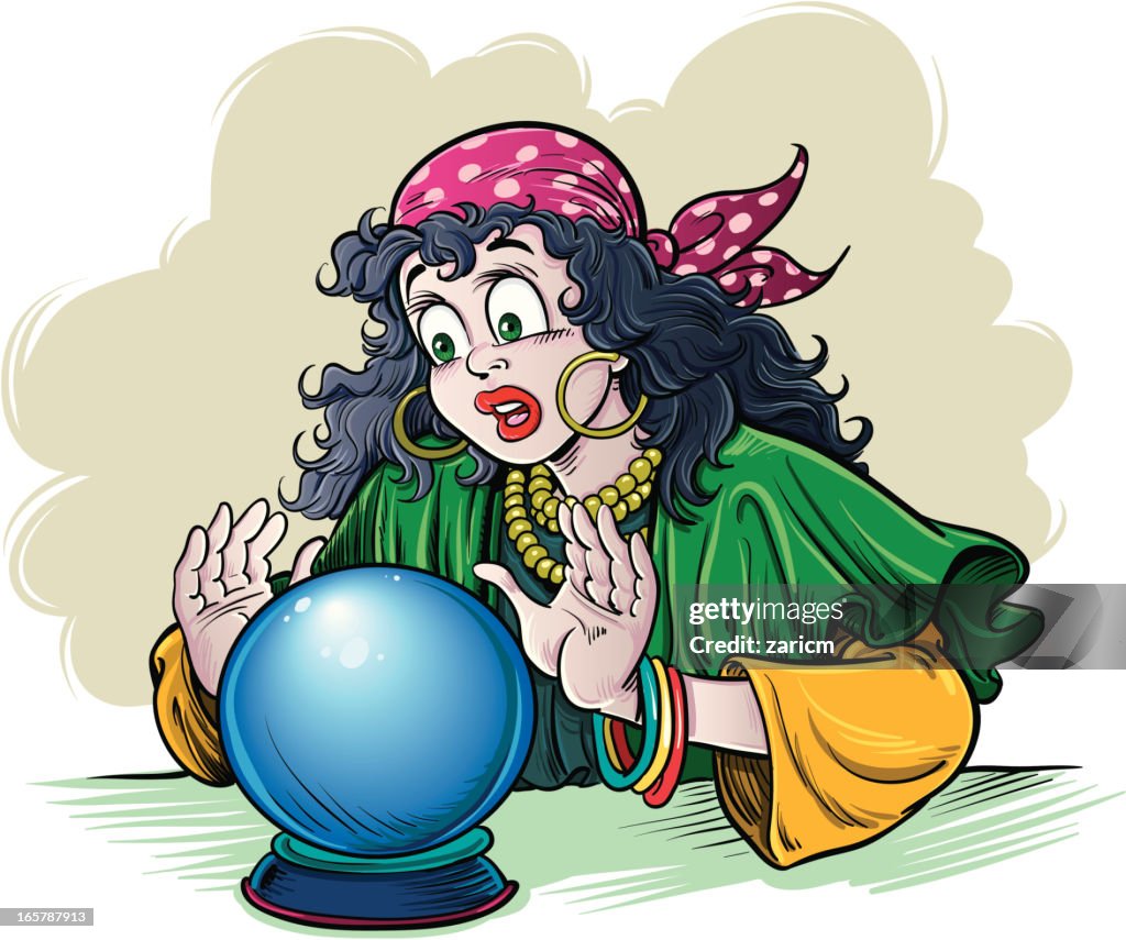 Fortunate Image Gypsy Fortune Teller Clipart The Fortune Teller | Free Vintage Art