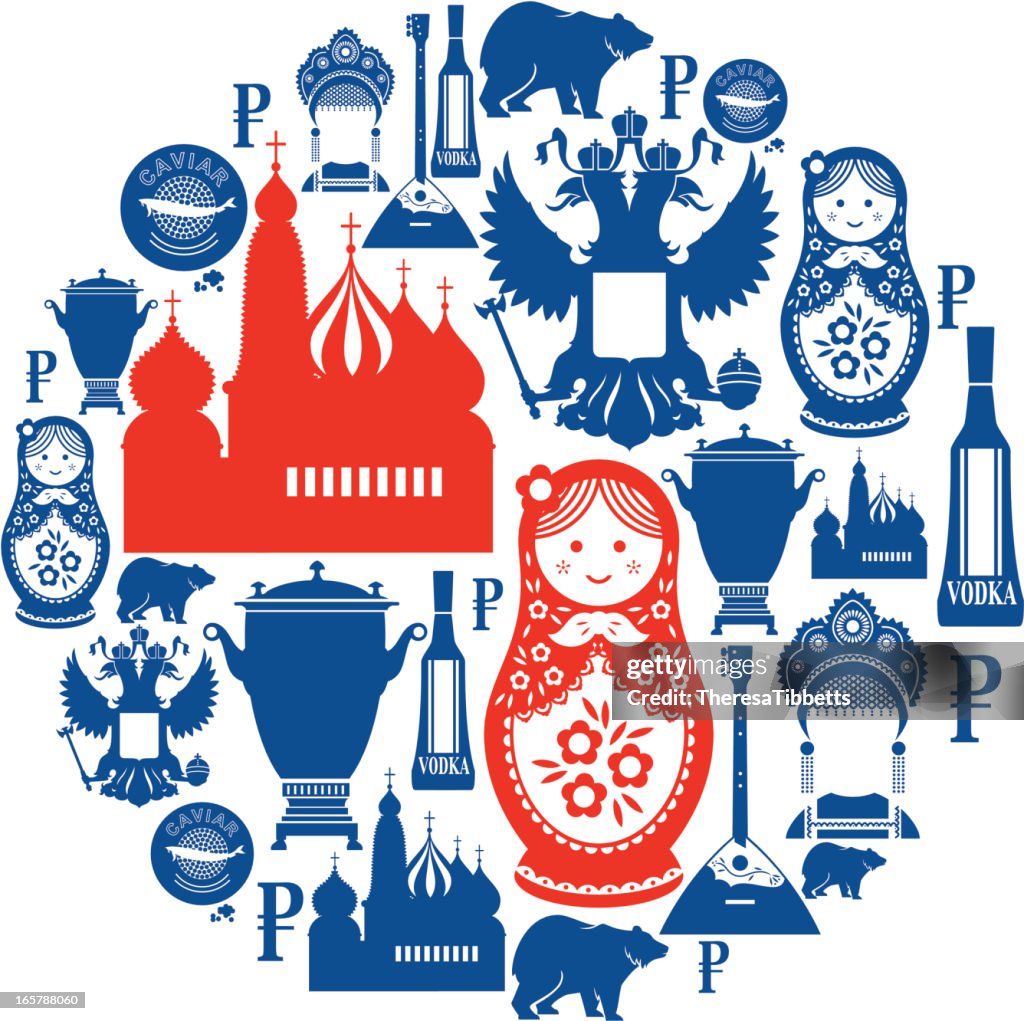 Montagem de Ícones Russos