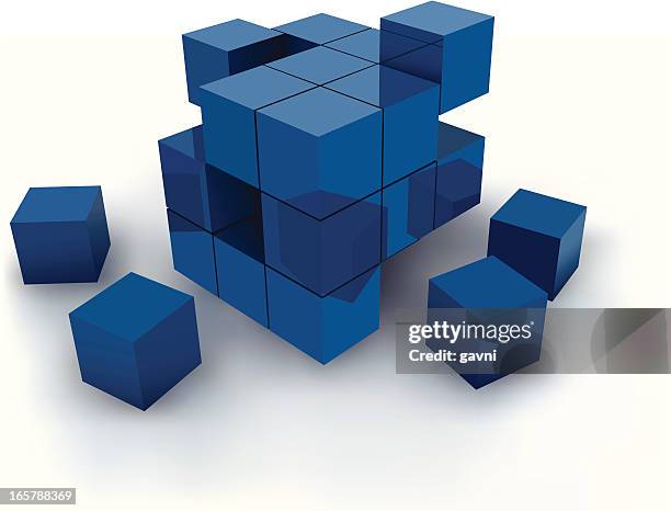 cube - rubiks cube stock-grafiken, -clipart, -cartoons und -symbole