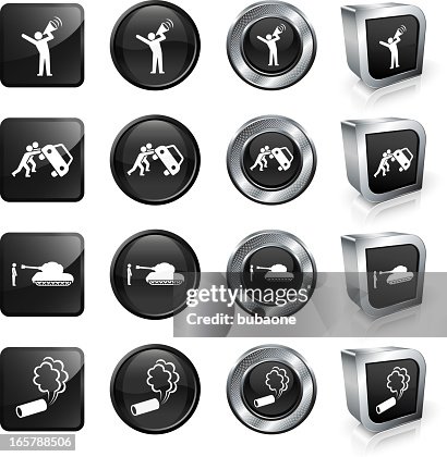 Protest Button Examples Protest Royalty Free Vector Button Set High-Res Vector Graphic - Getty ...