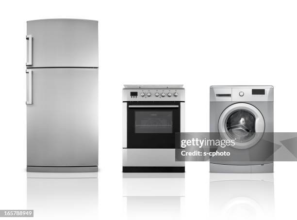 household appliances (click for more) - stainless steel stock pictures, royalty-free photos & images