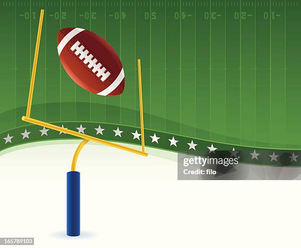 サッカーの背景 - アメリカンフットボールのフィールドゴール点のイラスト素材／クリップアート素材／マンガ素材／アイコン素材