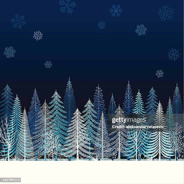 ilustraciones, imágenes clip art, dibujos animados e iconos de stock de fondo de vacaciones - pine trees and line art