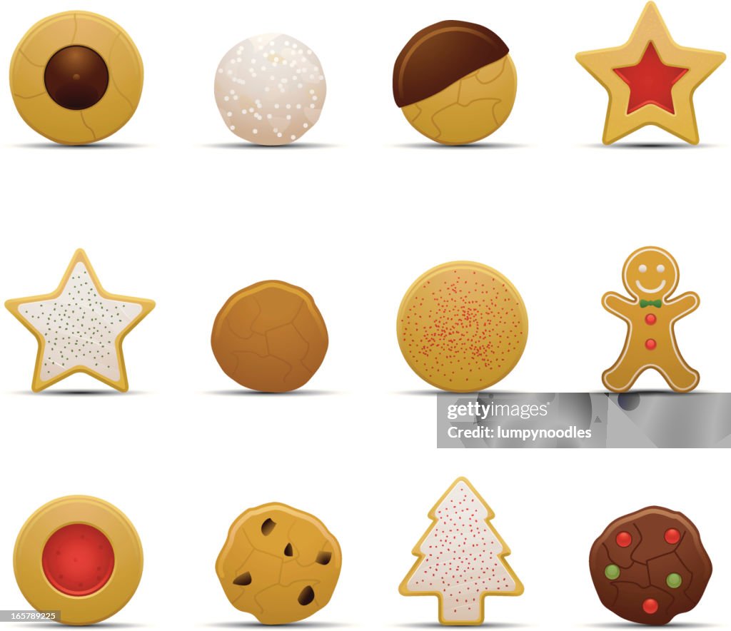 Galleta de navidad iconos