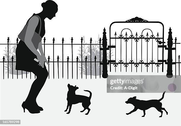 dearly loved vector silhouette - chihuahua stock illustrations