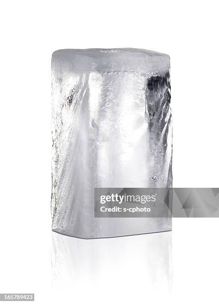 ice cube+clipping path (click for more) - crushed ice stock pictures, royalty-free photos & images