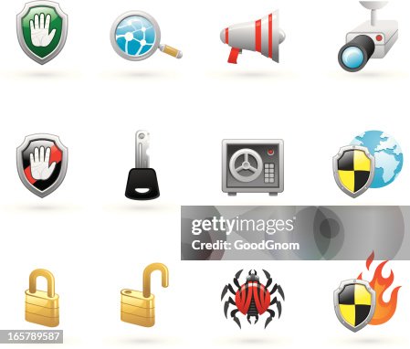 Internet & security icon set Internet & security icon set
