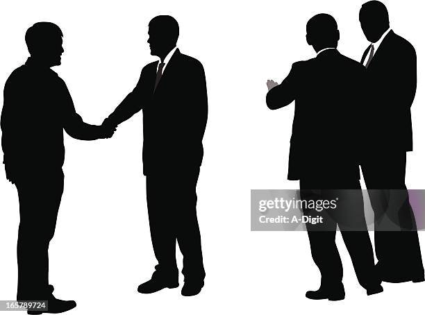 conversations vector silhouette - man shadow stock illustrations